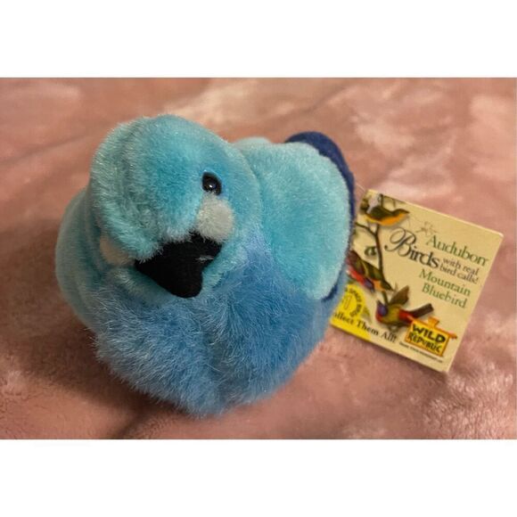 Wild Republic Audubon Birds Mountain Bluebird NWT No Sound - Picture 1 of 3